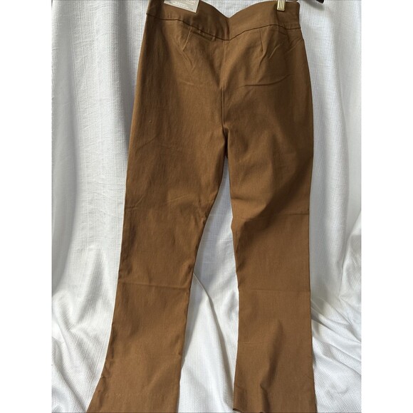 Chicos Pants Women's Sz 0.5R  6 R US Brown Brigitte Slim Leg So Slimming Pull on - Picture 3 of 7